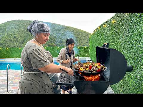 Видео: Вкусный рецепт куриного саджа в горном стиле от бабушки
