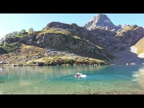 Видео: Архыз.Лунная ночь на Лунном озере.