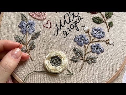 Видео: "Моя ягодка" схема для вышивки/ Embroidery pattern for beginners