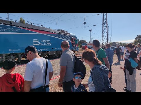 Видео: Деца управляват локомотиви в Деня на отворените врати на „Експрес Сервиз“-Русе
