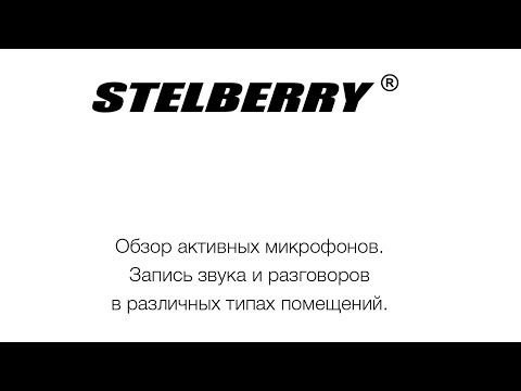 Видео: Обзор активных микрофонов торговой марки STELBERRY, нюансы выбора и применения