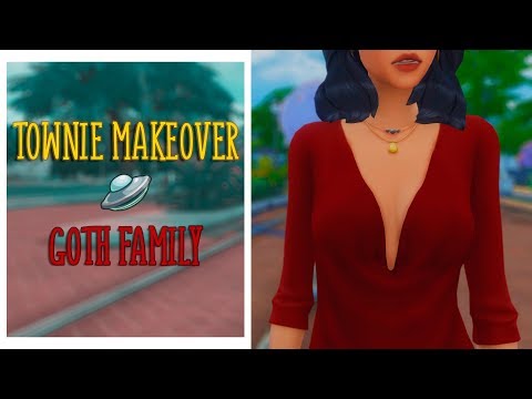 Видео: TS4 | Townie makeover #1 | Семья Гот