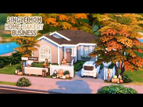 Видео: Я открыла домашнюю пекарню для матери-одиночки и её дочери. 🍰The Sims 4 Быстрая сборка || Без CC