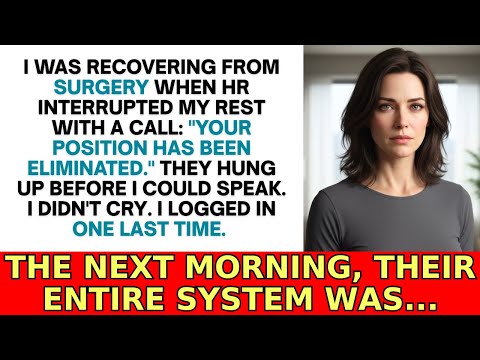 Видео: Они прервали мой больничный, чтобы уволить меня, но забыли, что у меня всё ещё есть доступ к серверу