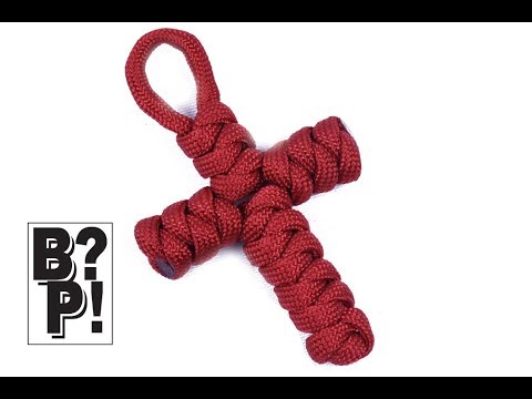 Видео: Сделайте крест из паракорда — метод змеиного узла — BoredParacord.com
