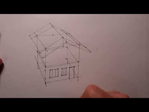 Видео: Как нарисовать дом в перспективе. Разбор ошибок в описании.