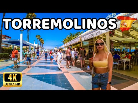 Видео: 🇪🇦[4K] ТОРРЕМОЛИНОС - Пешеходная экскурсия по городу и набережной пляжа Ла Кариуэла - Испания