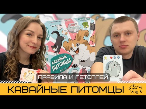 Видео: КАВАЙНЫЕ ПИТОМЦЫ (SUPER KAWAII PETS) – как играть, правила и летсплей настольной игры