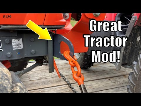 Видео: Простая модификация трактора делает буксировку проще и безопаснее!
