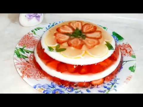 Видео: Մրգային դոնդող,,Желе из свежей клубники Отличный десерт