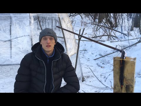 Видео: ПАЛАТКА ИЗ СТРЕТЧ ПЛЕНКИ ОТОПЛЕНИЕ ПАЛАТКИ ФИНСКОЙ СВЕЧЕЙ
