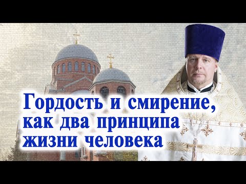 Видео: Гордость и смирение, как два принципа жизни человека. Проповедь священника Димитрия Лушникова.