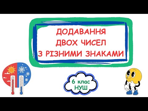 Видео: Додавання чисел з різними знаками. #6клас #математика #нуш