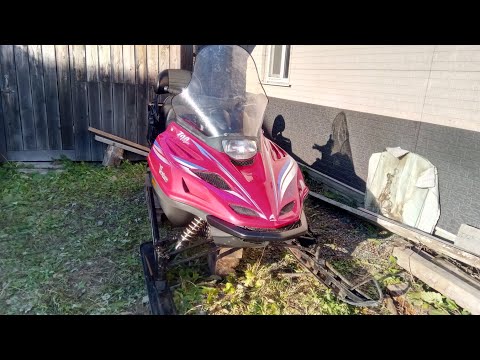Видео: Снегоход Ямаха Вентура 700. подготовка к сезону после летней консервации. без монтажа и дублей.
