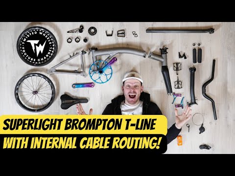 Видео: Сборка сверхлегкого BROMPTON T-Line с ВНУТРЕННЕЙ ПРОКЛАДКОЙ ТРОСОВ!