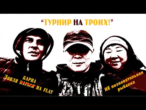 Видео: Рыболовный "ТУРНИР на троих!" Весело ловим карпа! #ловля на флэт