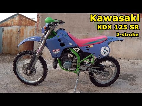 Видео: Kawasaki KDX 125 SR , обзор и тест-драйв. Kawasaki KDX 125 SR  2-stroke enduro, review & test drive