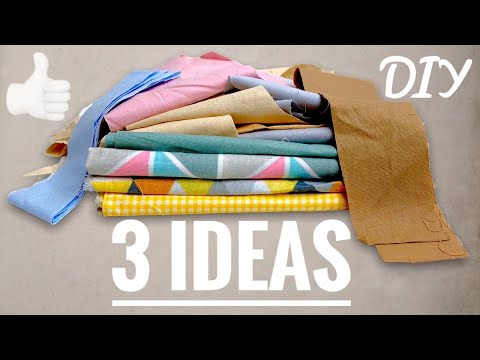 Видео: 3 ИДЕИ, что СШИТЬ ИЗ ОБРЕЗКОВ и ОСТАТКОВ ткани -  Лоскутное шитье - DIY