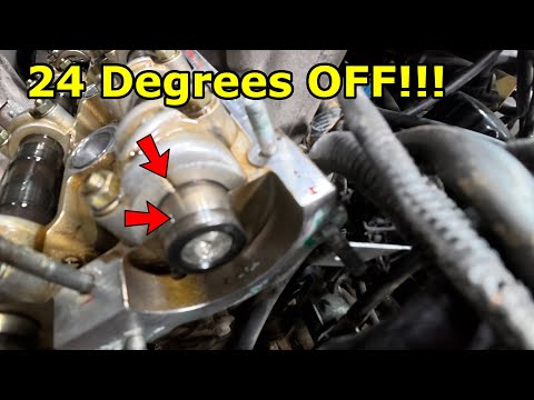 Видео: Следы неправильной сборки и градуировка распределительных валов выпускной системы на Ferrari 360 ...