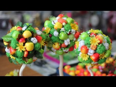 Видео: Фруктовый топиарий для начинающих