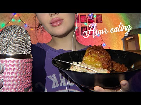 Видео: АСМР ИТИНГ🎄🥗 / оливье и фаршированный 🫑