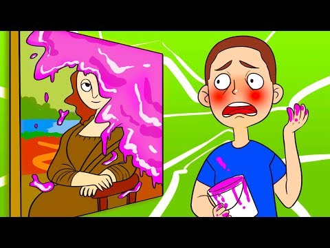Видео: Что будет, если вы случайно испортите произведение искусства?