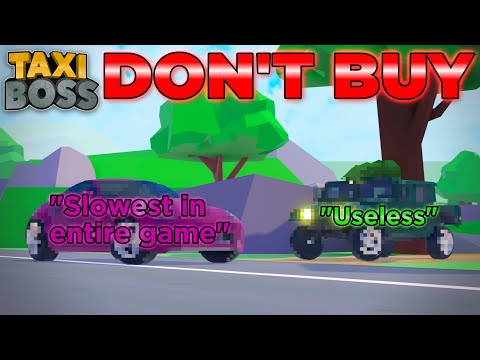 Видео: 5 автомобилей, которые НИКОГДА нельзя покупать в Taxi Boss (Roblox Taxi Boss)