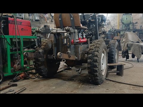 Видео: Мінітрактор "По бомжу" гідравліка та навіска