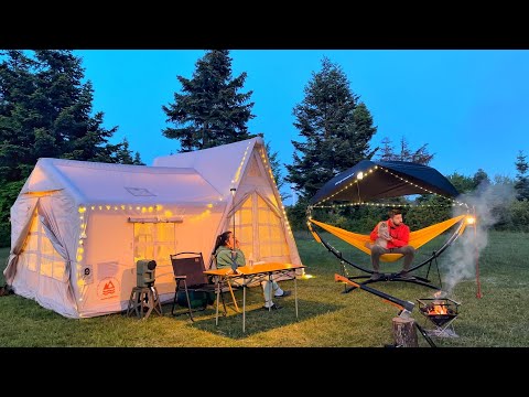 Видео: Роскошный кемпинг с палаткой Castle и подставкой для гамака Anymaka