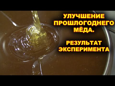 Видео: Улучшение прошлогоднего мёда. Результат эксперимента.