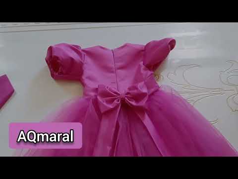 Видео: Қыздарға пышный көйлек тігу. Тафта және сетка маталарынан тойға көйлек тігеміз. #пышноеплатье