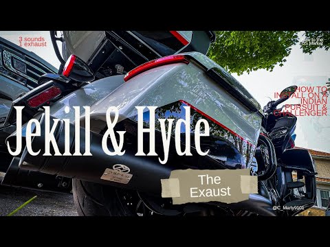 Видео: Как установить выхлопную систему Jekill & Hyde на Indian Pursuit и Challenger.