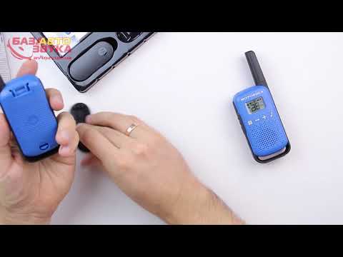 Видео: Переносная рация Motorola TALKABOUT T42 BLUE TWIN PACK