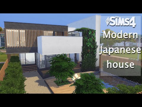 Видео: Современный японский дом | Без СС | Строительство в Симс 4