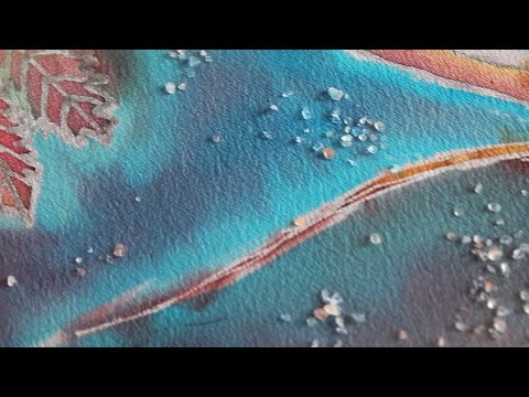 Видео: Батик. Соляной эффект.