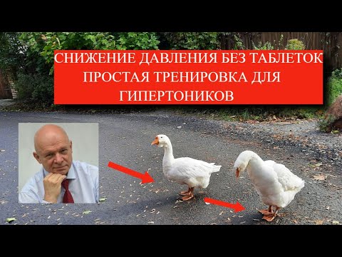 Видео: Снижение давления без таблеток. Простая тренировка для гипертоников