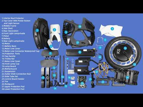 Видео: Моноколесо Kingsong S18. Как разобрать?