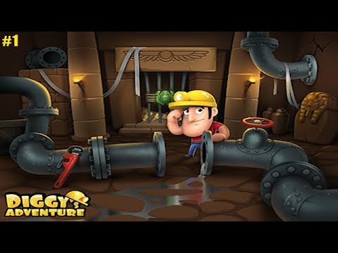 Видео: Diggy's Adventure прохождение #1 Спасаем Археолога после Кораблекрушения