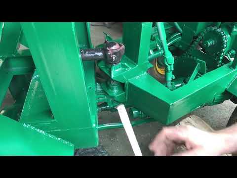 Видео: Узел перелома мини погрузчика, мини трактор. Homemade mini loader fracture node.
