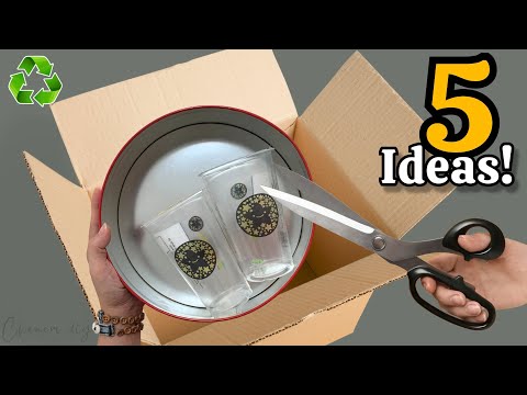 Видео: Преображение картона, пустых банок и пластиковых стаканчиков: 5 гениальных идей по переработке 😍♻️