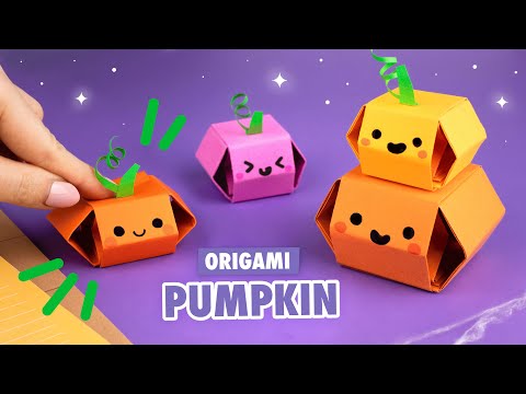 Видео: Оригами Прыгающая Тыква из бумаги | Игрушка на Хэллоуин | Origami Jumping Paper Pumpkin