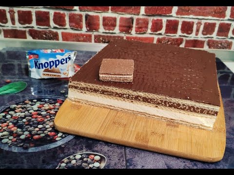 Видео: XXL Knoppers вафли/Вафельный торт/Без выпечки