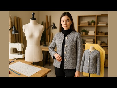 Видео: Выкройка куртки и пальто | Быстрый урок для начинающих