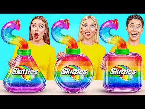 Видео: Геометрический Челлендж с Едой | Битвы с Едой с Multi DO Smile