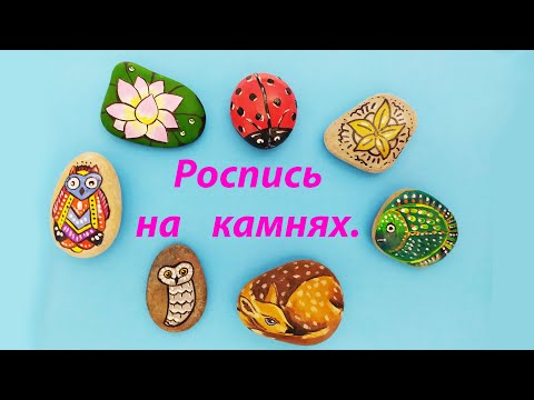 Видео: Как нарисовать на камнях красивые рисунки?