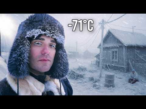 Видео: Путешествие в самую холодную деревню мира: Оймякон при -71°C