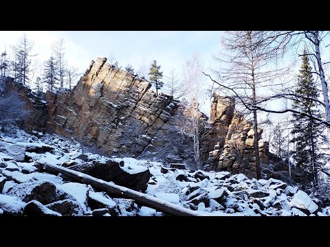 Видео: Фэтбайкинг по Олхинским Столбам "краем глаза"