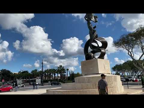 Видео: 3 - Путешествие, остров Мальта, ￼прогулка, район Floriana и Valletta, фортификация, изучение места￼