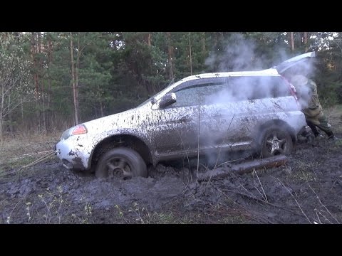 Видео: Диагональное вывешивание Нивы и Honda HR-V в болоте #АвтоФормула 4х4