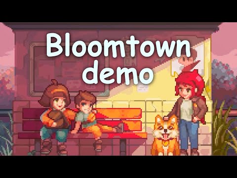 Видео: Bloomtown: A Different Story | Демоны и пропавшая девочка | Прохождение демки №2